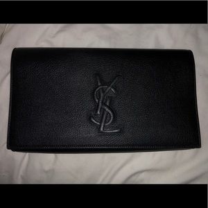 YSL calfskin clutch